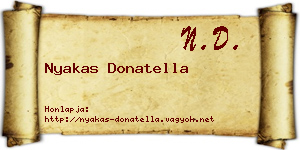 Nyakas Donatella névjegykártya